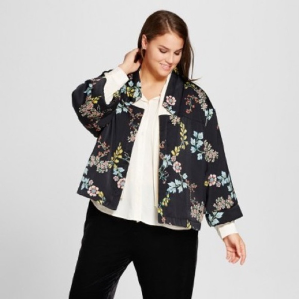 Who What Wear Quilted Kimono Jacket